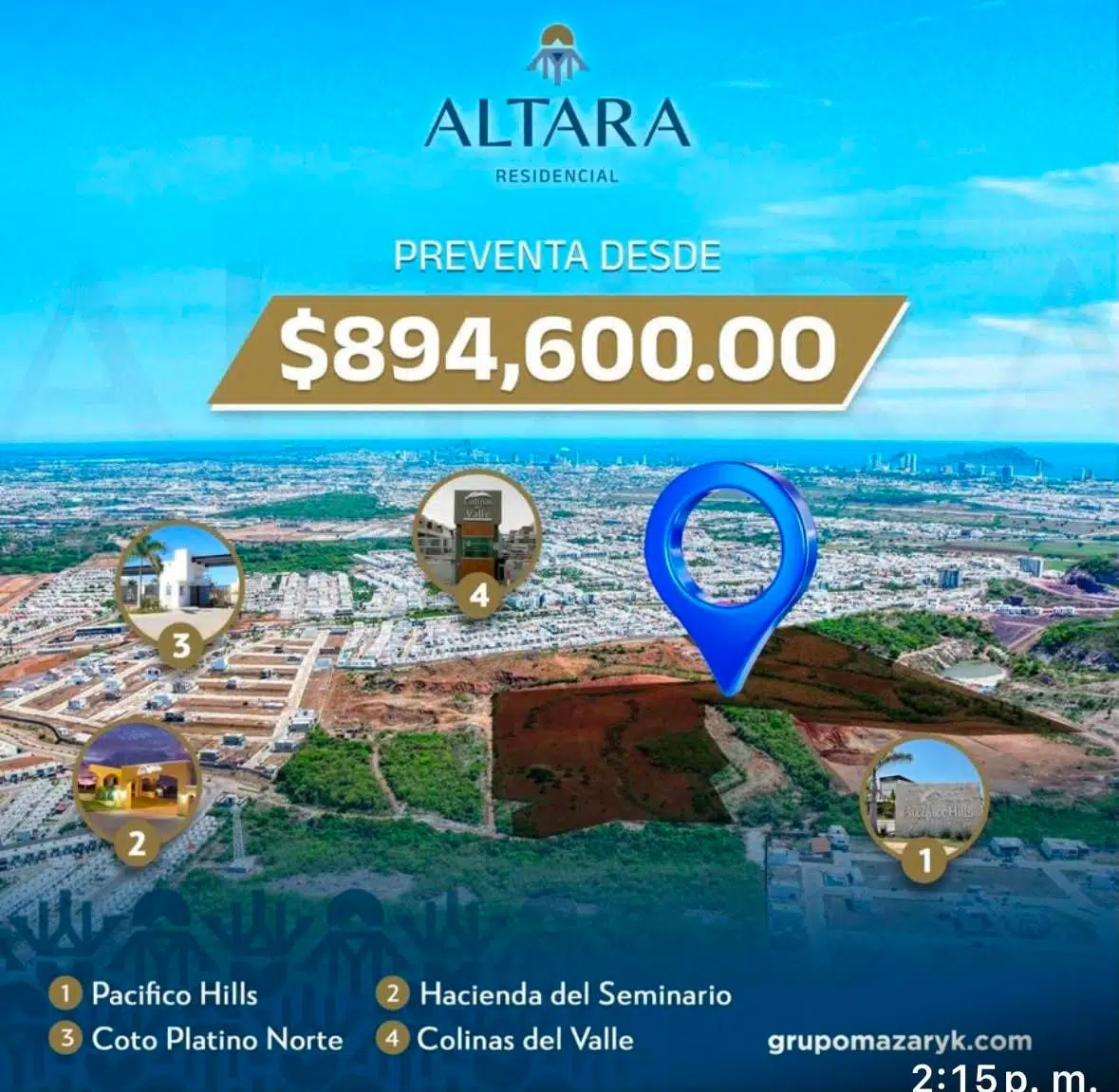 Lotes Altara Residencial, Mazatlán — fotografía 1